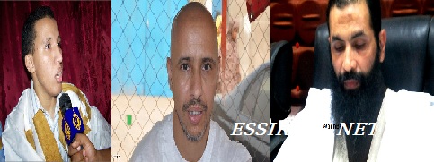 من اليمين ولد عبد العزيز ولد صلاحي وسيدآمين