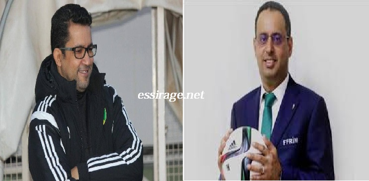 من اليمين الرئيس أحمد ولد يحي والدكتور محمد محمود الحسن