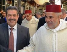 الأمين العام لحزب الاستقلال المغربي حميد شباط رفقة رئيس الحكومة المغربية عبد الإله بن كيران (الوم 24)