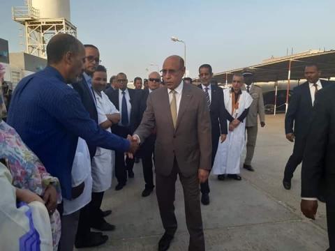 الرئيس الموريتاني محمد ولد الشيخ الغزواني في زيارة سابقة له