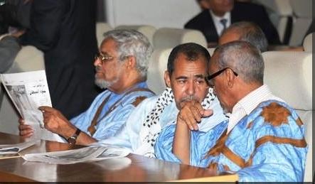 محمد عبد الرحمن ولد امين في جلسة حوار مع الخليل ولد الطيب 