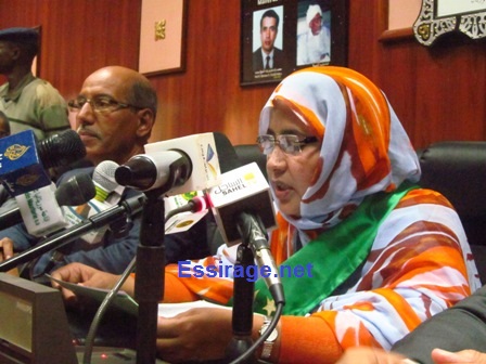 بنت حمادي تلقي خطابها الاول بمجموعة نواكشوط
