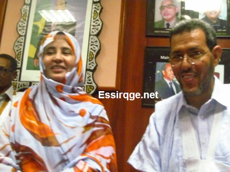 الحسن ولد محمد يهنئ مرشحة الاتحاد اماتي بنت حمادي