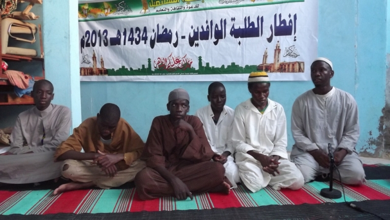 معاذ خلال محاضرته 