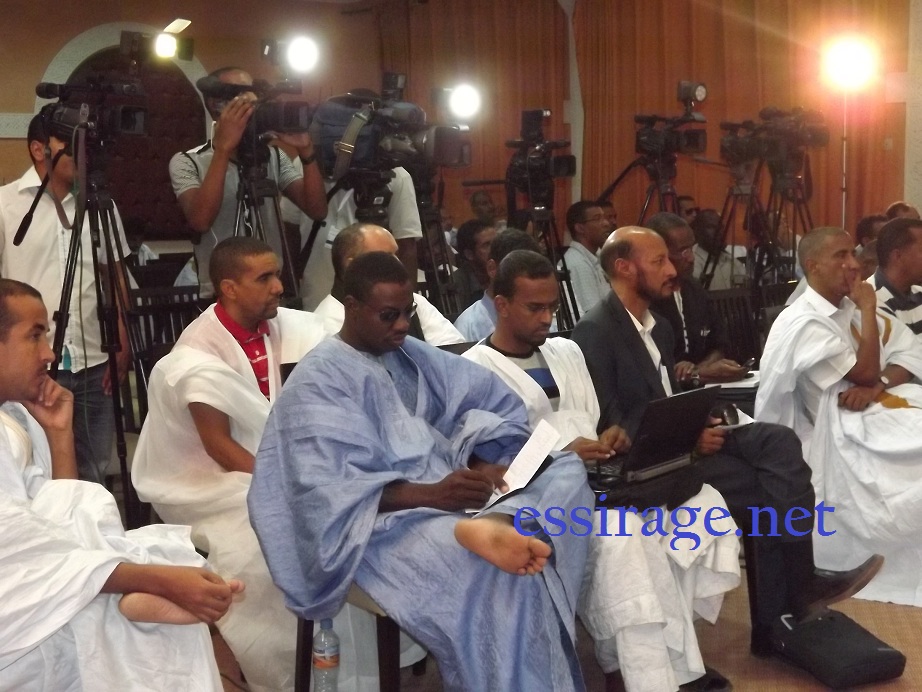 جانب من الحضور الصحفي 