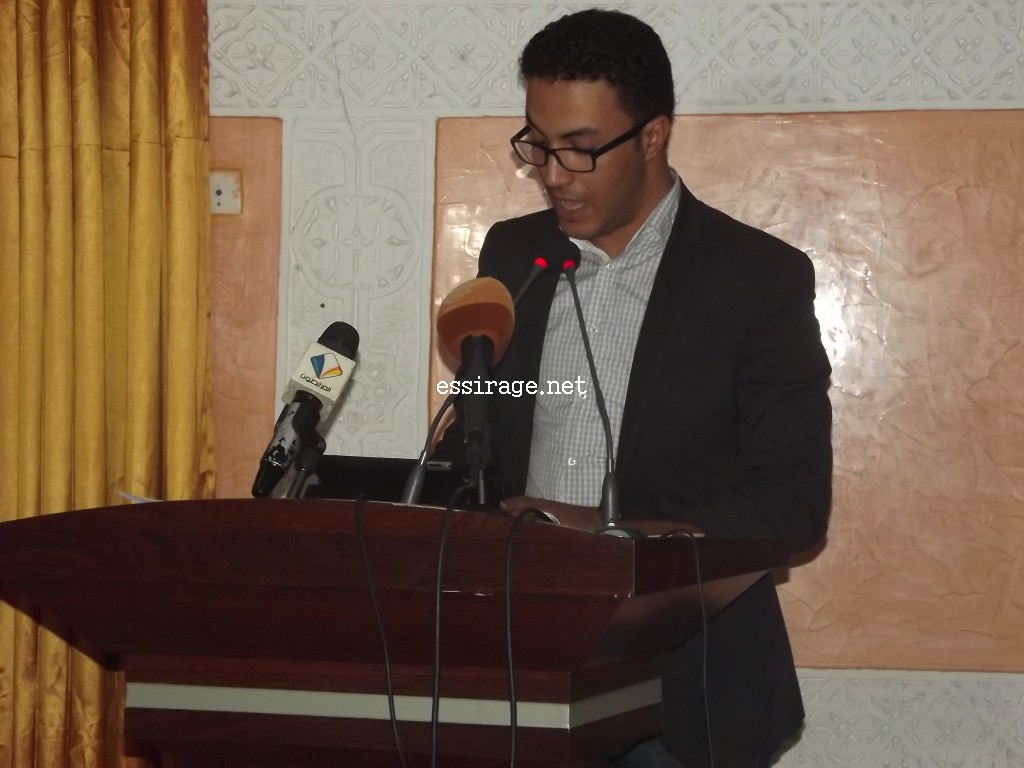 الزميل محمد ولد بدين يقرأ البيان