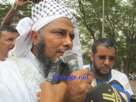 العلامة الشيخ محمد الحسن ولد الددو خلال كلمته - تصوير السراج الإخباري