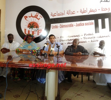 ولد مولود خلال مؤتمر حزبه الصحفي زوال اليوم بنواكشوط