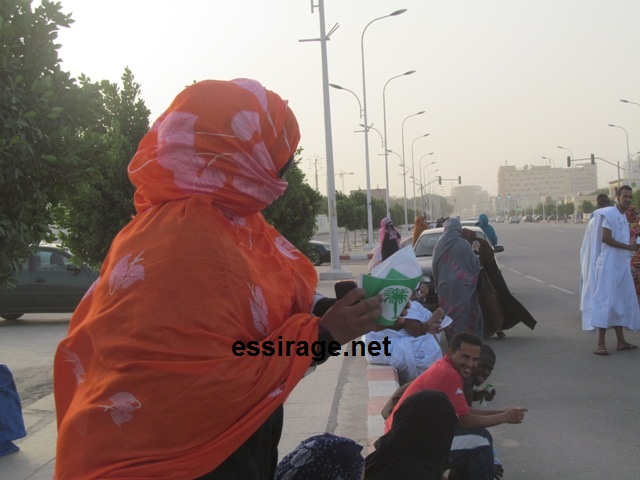 مناصرات تواصل كان لهن حضور أيضا في التعبئة