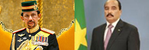 الرئيس الموريتاني وسلطان بروناي