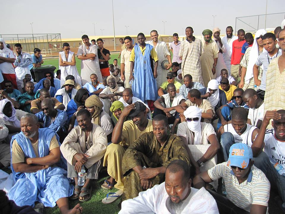 جانب من إضراب العمال