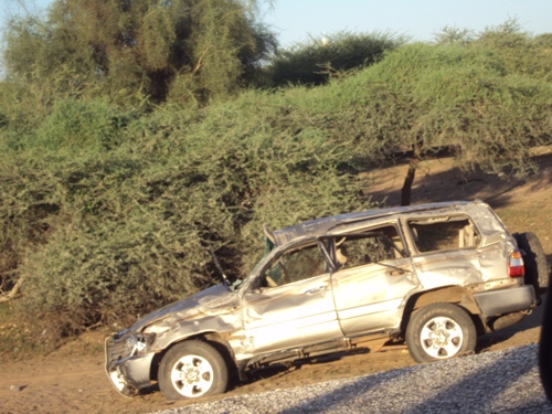 سيارة سنغاليين قتلوا في حادث سير مروع قرب روصو 