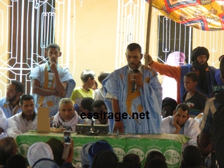 رئيس قسم الطينطان..سعدن ولد أحمد خلال كلمته