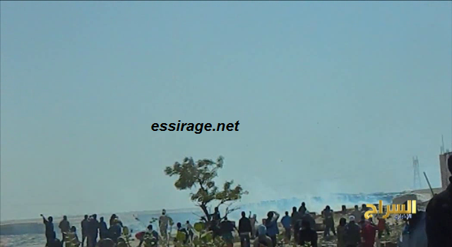 الحرس استخدم مسيلات الدموع بكثافة