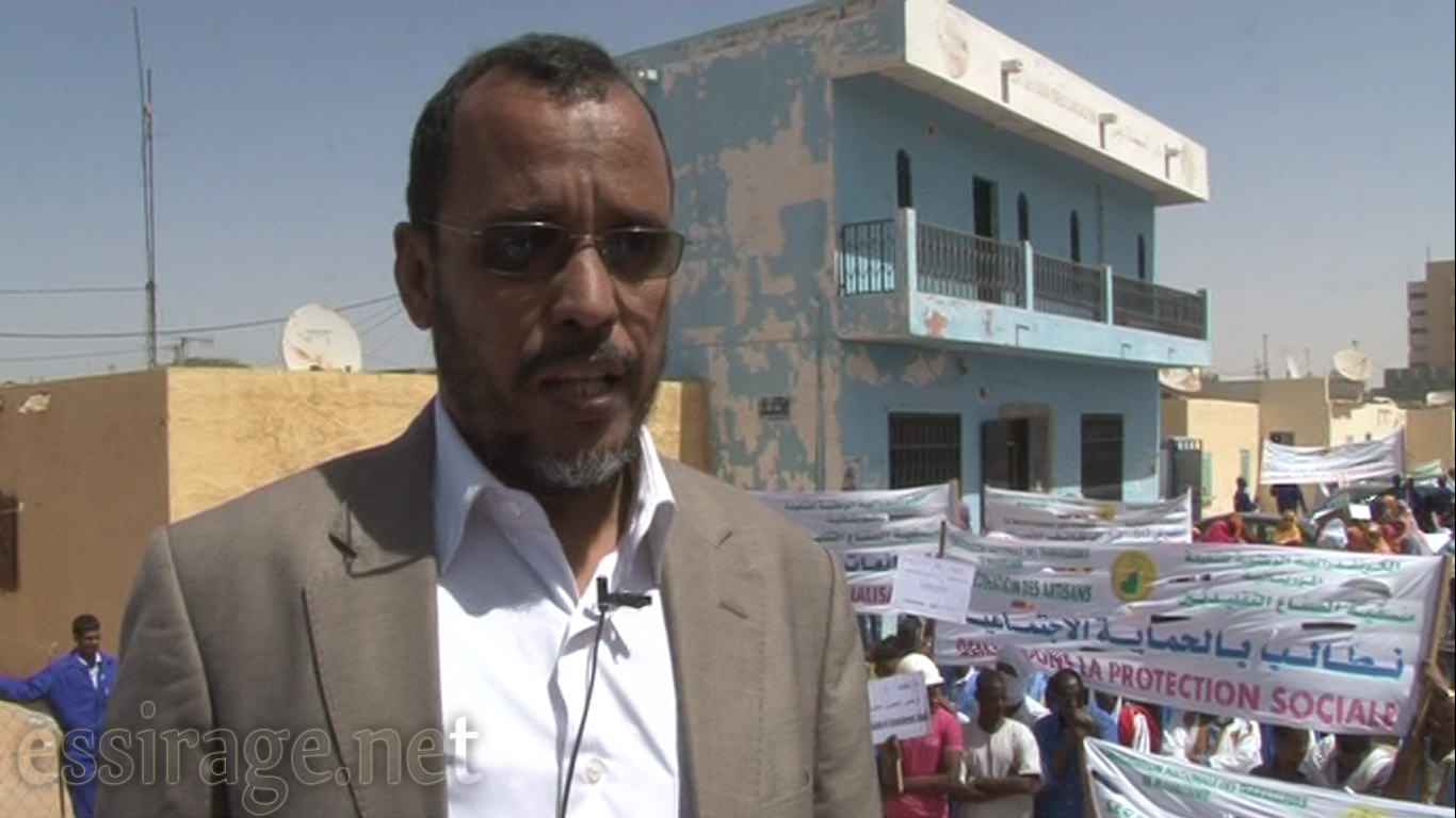 محمد أحمد ولد السالك خلال كلمته 