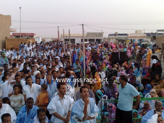 المهرجان شهد حضورا كبيرا من مناصري الحزب في ثلاث مقاطعات 
