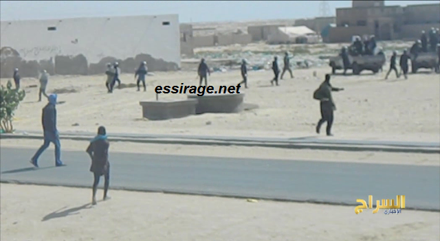 العمال قاموا باستخدام الحجارة في المواجهات مع الحرس