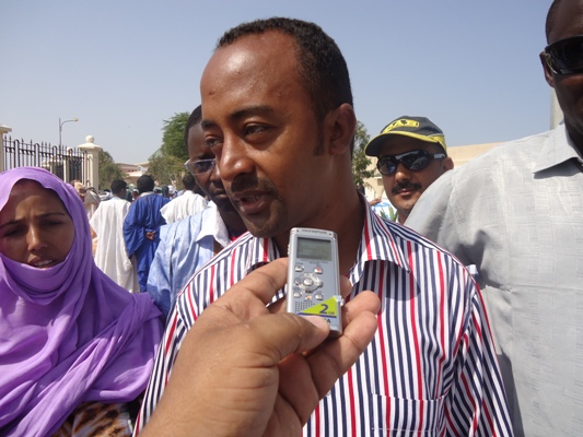 المتحدث باسم المجموعة محمد الامين ولد شامخ 