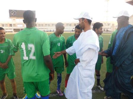 ولد عابدين أثناء انطلاق البطولة الثامنة للاتحاد الوطني