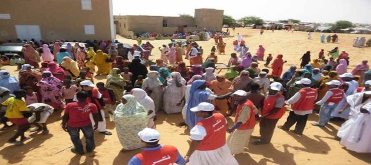تيار الفكر الجديد يوزع كميات من اللحوم على فقراء دار النعيم
