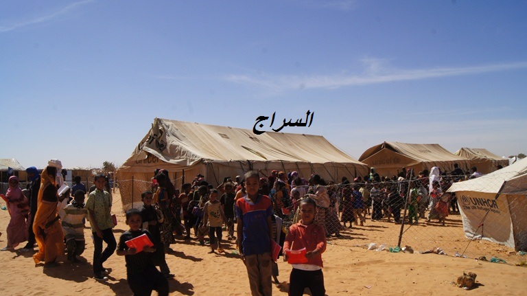 إحدي مدارس الأطفال في المخيم 