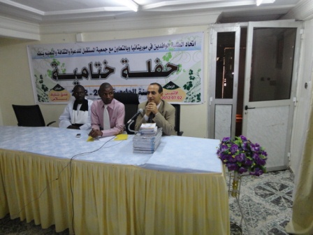 مدير المركز الثقافي المصري خلال مشاركته في حفل الطلاب الوافدين 