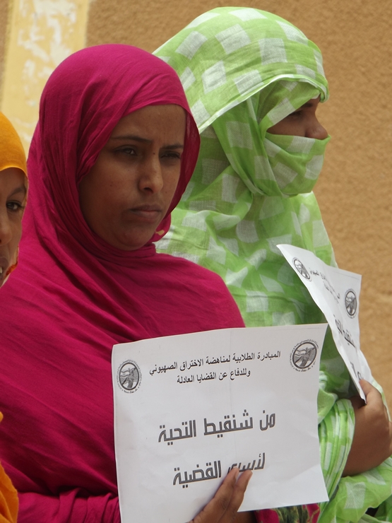 رسائل شنقيط وفلسطين في شعارات الوقفة 