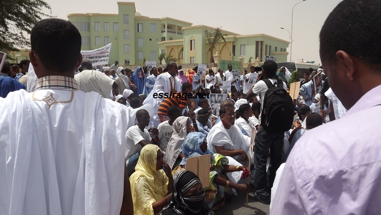 جانب من الحضور خلال الوقفة 