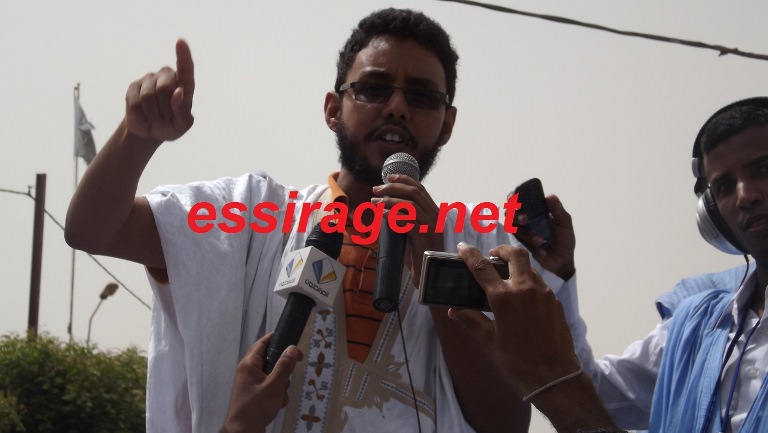 محمد الامين ولد المصطفي شارك بشعر شعبي في الوقفة 