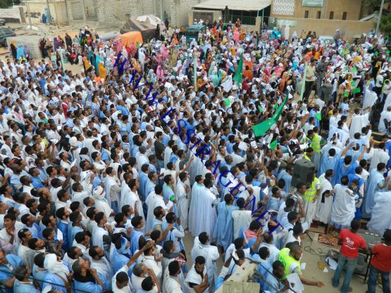 منظر من الجماهير مساء اليوم 