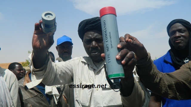 استخدام أنواع جديدة من مسيلات الدموع