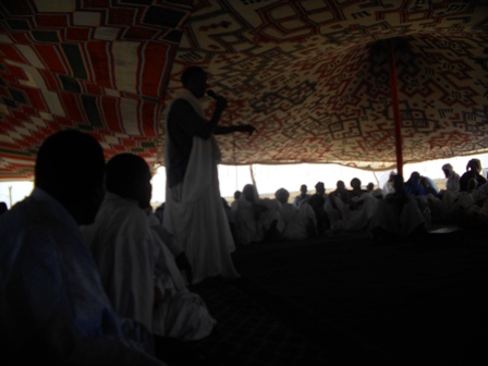 جانب من وقفة السكان