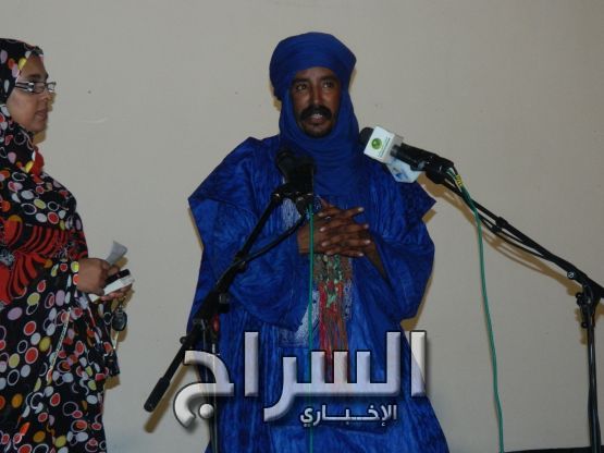 عبد ا لرحمن ولد أحمد سالم خلال كلمته 
