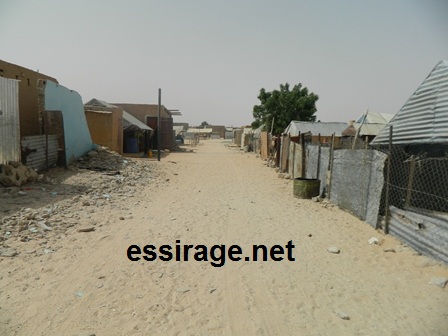 الشارع المطل على مكان النزاع (تصوير السراج)