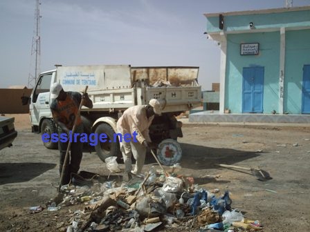 نماذج من حملة التنظيف التي قامت بها البلدية