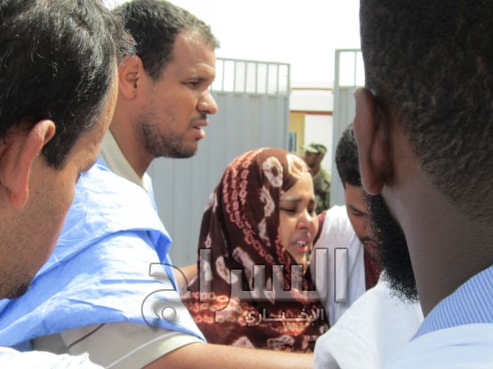 أخت أحد الشهداء صدمت من هول الفاجعة 