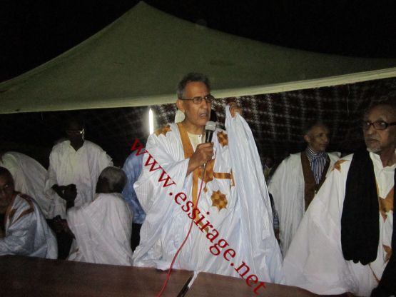 أحمد ولد داداه خلال كلمته في السهرة 