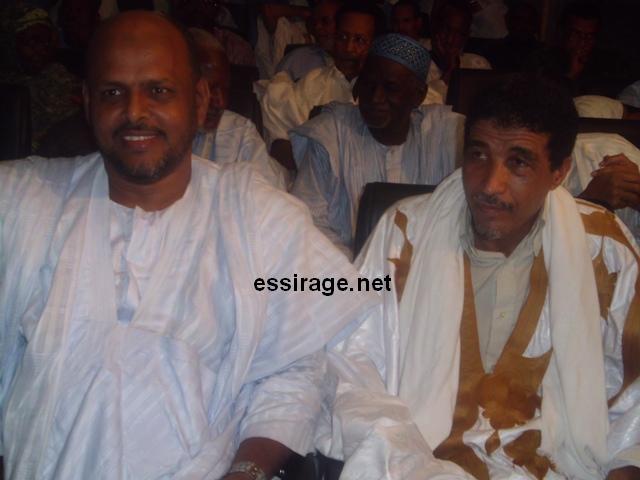 قادة المنسقية: يمين محمد ولد مولود + يسار محمد جميل ولد منصور