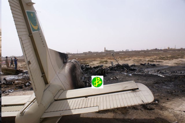 صورة أخرى من حطام الطائرة 