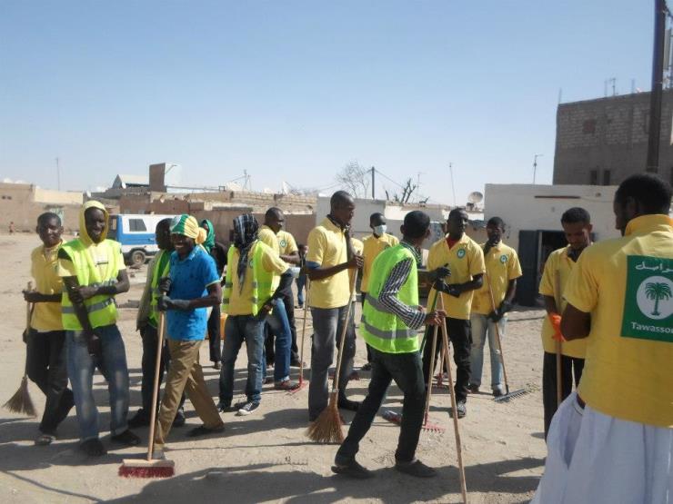 شباب المنظمة صباح اليوم 