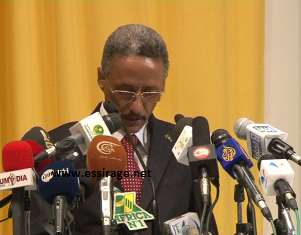 وزير الخارجية الموريتاني – رئيس جلسات وزراء خارجية 5+5 (تصوير السراج)