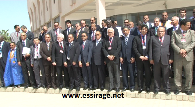 أعضاء الوفود المشاركة في الاجتماع الرابع لبرلمانات دول الحوار في 5+5 (تصوير السراج)