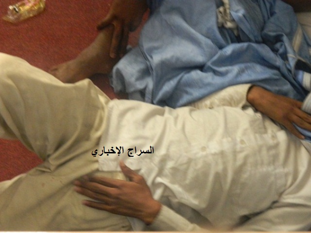 ولد شيخنا -اصيب إصابة حرجة - بعد ان وجه له شرطي طلقة مباشرة
