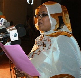 وزيرة الثقافة الموريتانية سيسة بين بيده