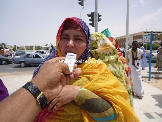 مريم منت النين خلال حديثها للسراج 