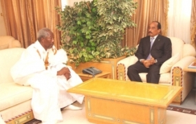 لقاء سابق بين الرئيس ومسعود