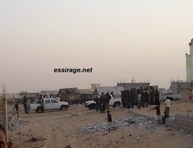 العشرات من أفراد الحرص و الشرطة وأفراد من الشرطة بلباس مدني شاركوا في العملية 