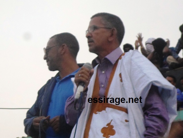 صورة أحد مناديب عمال شركة اسنيم المضربين محمد ولد آبيلي (السراج - أرشيف)