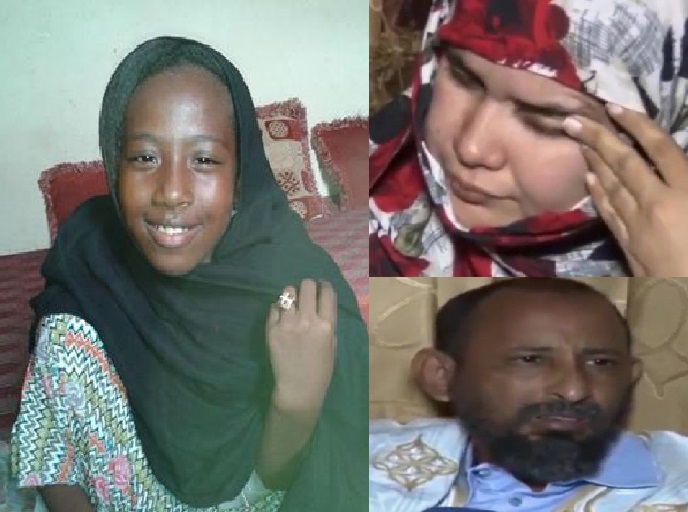 الطفلة ضحية الاغتصاب زينب ووالدها عبد الله ومربيتها عائشة