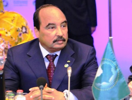 الرئيس الموريتاني محمد ولد عبد العزيز في قمة إفريقية (أرشيف)